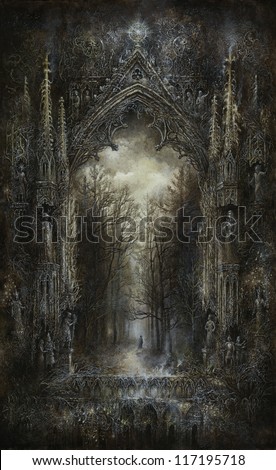 Gothic Fantasy acrylic on paper Gothic Fantasy acrylic on paper