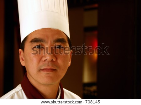 Portrait of a chef in uniform