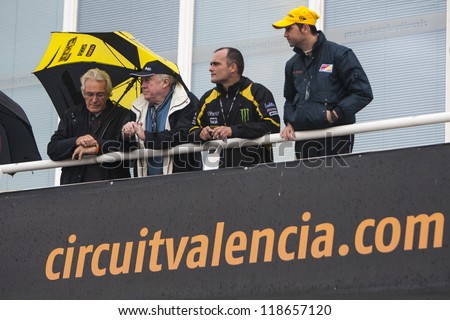 CHESTE - NOVEMBER 13: Public during first test of MotoGP for 2013, on November 13, 2012, in Ricardo Tormo Circuit of Cheste, Valencia, Spain