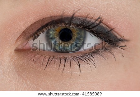 woman eye close up