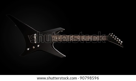 electric guitar detail for banner or advertisement