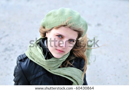 Girl Wearing Green