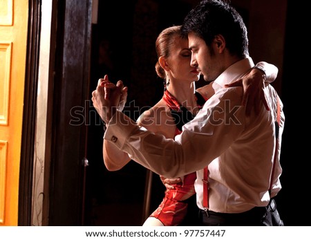 A man and a woman dancing argentinian tango. Please see more images from the same shoot.