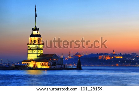 The Maiden's Tower in Istanbul.
