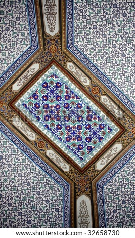 Turkish tiles in Topkapi Palace, Istanbul-2010 European Capital of Culture