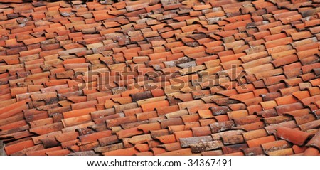 Roof with Old Tiles