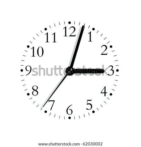stock photo : Black and white analogue clock face dial reading 3:03, stock photo : Black and white analogue clock face dial reading 3:03,