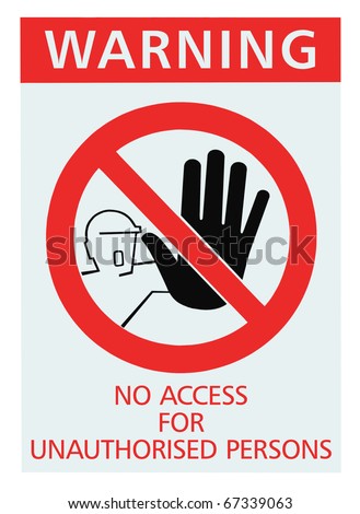 stock photo : No access for