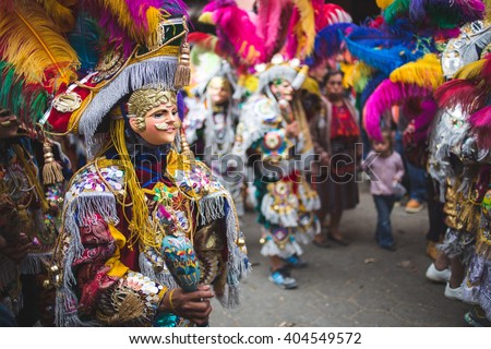 Traditional festival and colors in Chichicastenango, Guatemala