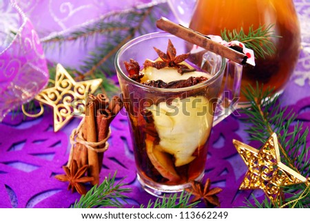 dried fruit compote as traditional polish beverage for christmas eve