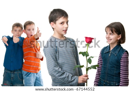 Giving Red Rose