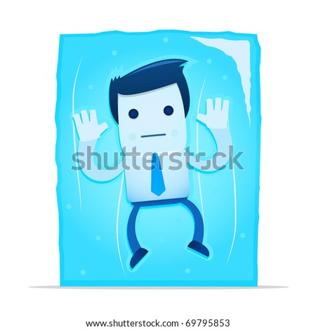 Frozen Person Cartoon