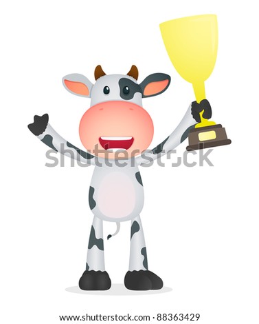 cartoon indian cow