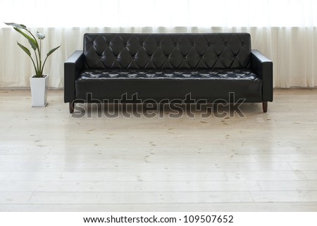 The sofa which is put in the room