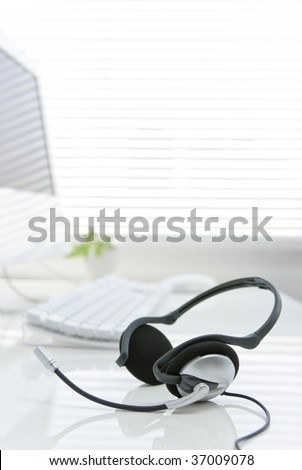 Microphone on desk