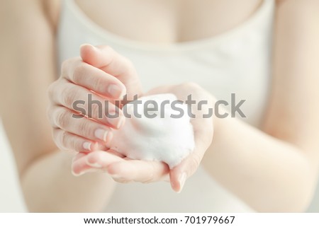 Face wash bubble image