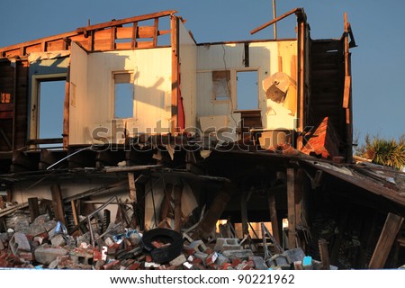 CHRISTCHURCH, CANTERBURY/NEW ZEALAND – JULY 11: A general view shows quake-damaged buildings in Christchurch, New Zealand.   on July 11, 2011 in Christchurch, New Zealand. 