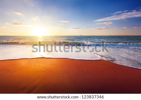 Sunset And Sea