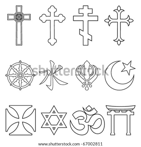 Religious symbols.