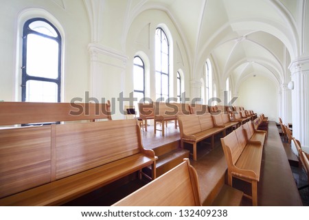  - stock-photo-moscow-april-long-benches-in-evangelical-lutheran-cathedral-of-sts-peter-and-paul-on-april-132409238