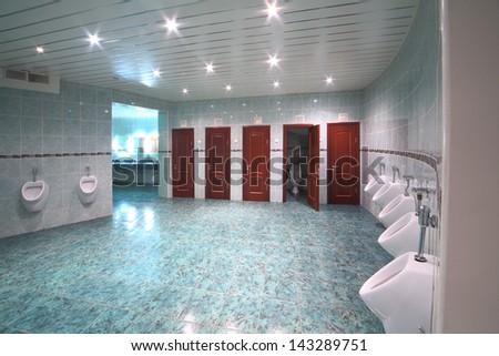 MOSCOW NOV 21 The men room in the Central Academic Theatre of the Russian Army on Nov 21 2012 in Moscow Russia MOSCOW NOV 21 The men room in the Central Academic Theatre of the Russian Army on Nov 21 2012 in Moscow Russia