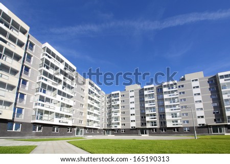 Apartment building in a new residential complex in Moscow