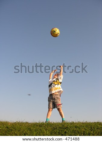 boy throw ball