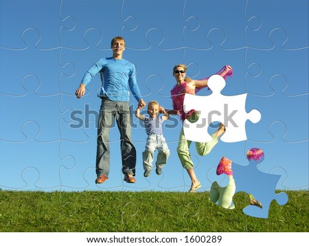 fly happy family puzzle
