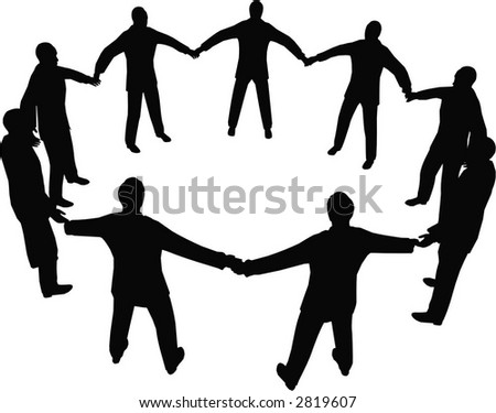 Picture Of People Holding Hands In A Circle. busines people circle 2