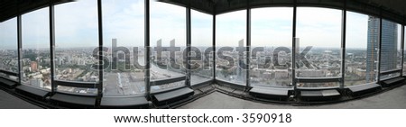 panorama window moscow city