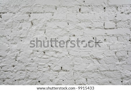 painted brick white wall 2