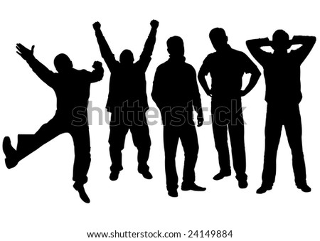 people silhouettes vector. people silhouette vector