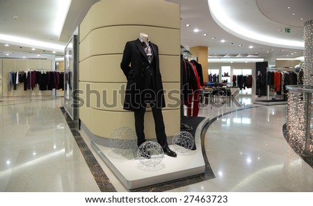 Mannequin in clothes shop