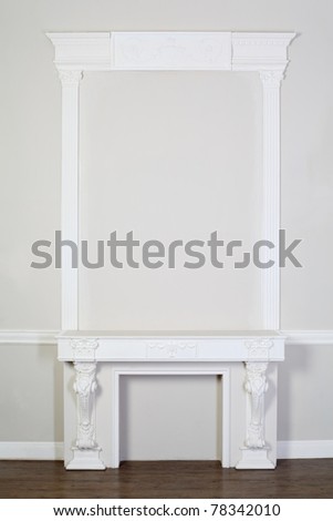 beautiful ornate white decorative plaster moldings in studio