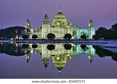 Victoria Memorial in the evening, Kolkata, India