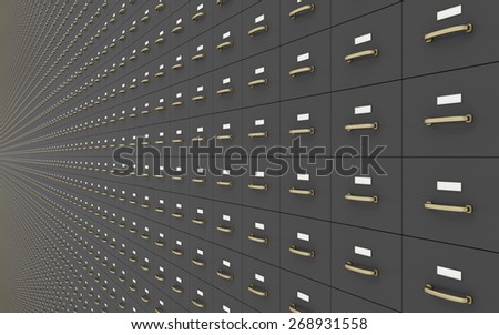 Wall of Filing cabinet
