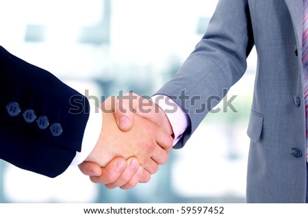 handshake isolated in office
