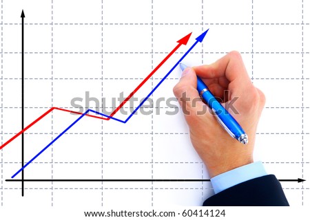 businessman drawing an organization chart on a white board