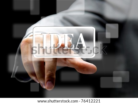 the hand on the flow of several button