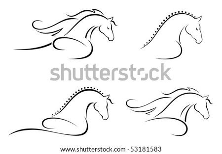 stock vector Horse head Save to a lightbox Please Login