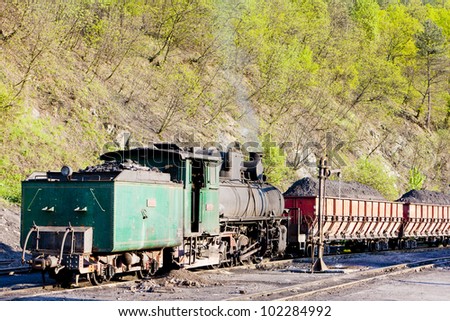 steam freight train, delivery point in Oskova, Bosnia and Hercegovina