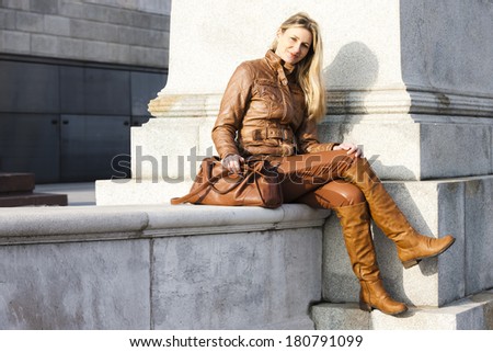 woman sitting in Vienna, Austria