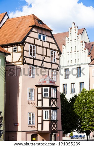 complex of medieval houses called Spalicek, Cheb, Czech Republic