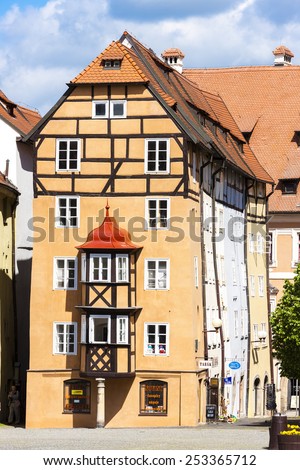 complex of medieval houses called Spalicek, Cheb, Czech Republic