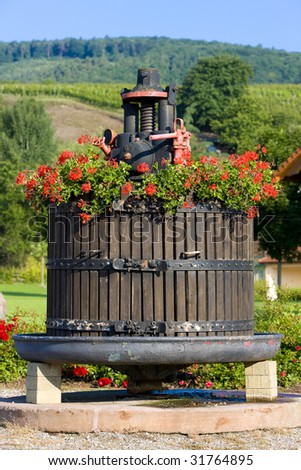 wine-press, Orschwihr, Alsace, France