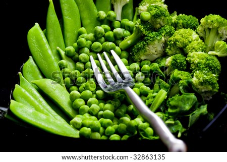 green vegetables still-life