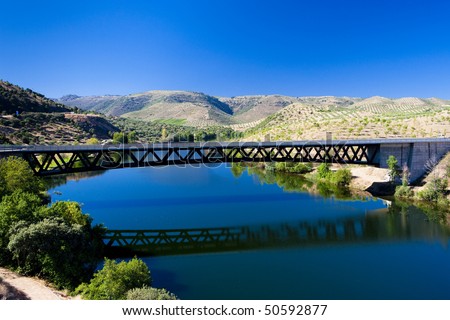 railway viaduct near border of Portugal, Castile and Leon, Spain