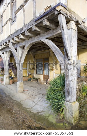 wooden house from the 15th century, Mervans, Burgundy, France