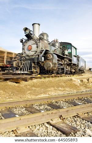 steam locomotive in Colorado Railroad Museum, USA