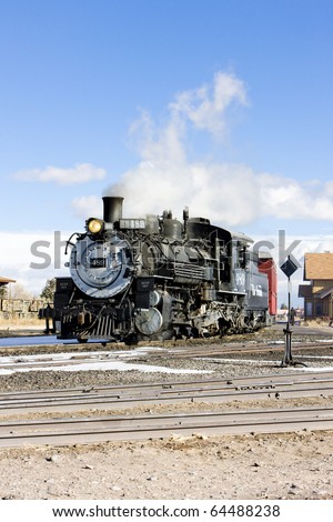 Cumbres and Toltec Narrow Gauge Railroad, Antonito, Colorado, USA